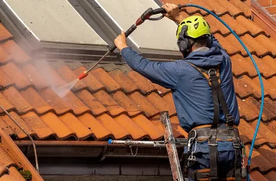 Démoussage et hydrofuge de toiture à Bugnein